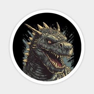 Monster Reptile Portrait Magnet